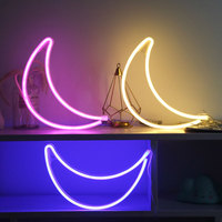 Enseigne murale lumineuse LED néon pour la décoration de la maison, des fêtes, des chambres, lampe d'ambiance suspendue, cadeau de Noël, éclairage