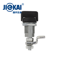 JK621 Finition revêtue peinte en noir Bouton de verrouillage en alliage de zinc de 22mm Loquet de compression quart de tour pour application industrielle