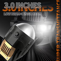 3 Couleur Bi-led Projecteur Foglight Projecteur Laser Fog Lamp Tri Color Projecteur Fog Lamp pour Voiture 3 Inch H11 Fog Lamp Projector