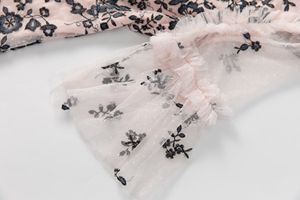 4XL 3XL 2XL abiti per festa di nozze 2025 primavera donna Sexy <span class=keywords><strong>Tulle</strong></span> maglia ricamato manica corta dolce rosa <span class=keywords><strong>lungo</strong></span> Maxi abito Festival - Product Image 5