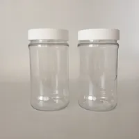 Clear Plastic PET Peanut Butter Jar, Packaging Container