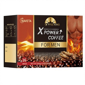 Caffè Istantaneo Naveta X Power per Uomini, Bevanda Energetica alle Erbe, 16 Bustine da 200 g - Product Image 1