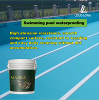 Peinture acrylique bleue en spray imperméable pour piscines et bassins à poissons, liquide non toxique pour surfaces aquatiques, réservoirs d'eau et sols plats