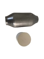 Offre Spéciale pièces automobiles polissage de surface en acier inoxydable 409 convertisseur catalytique universel à noyau en céramique