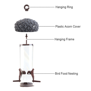 Mangeoire à oiseaux en forme de gland Esschert Design FB533, nouveautés, fournisseurs, extérieur, suspension - Product Image 3