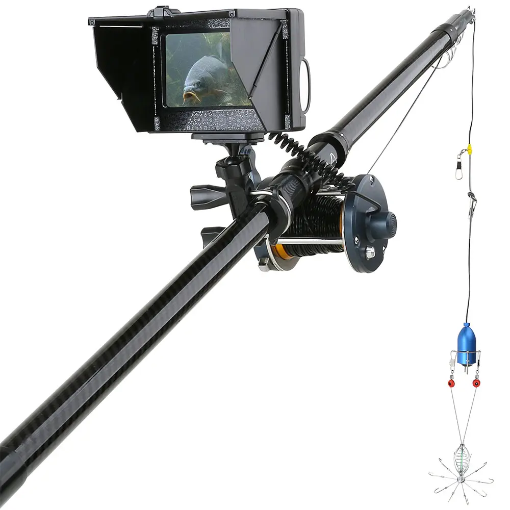 Caméra de Pêche Sous-marine, Caméra de Détection de Poisson Portable ABS  avec Moniteur HD 4,3 Pouces, Caméra Sous-marine étanche pour la Pêche au