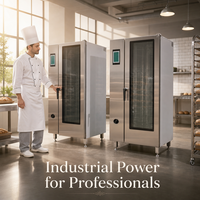 Four à air chaud numérique portable 12 plateaux pour boulangerie commerciale, grande capacité, haute productivité, usage industriel