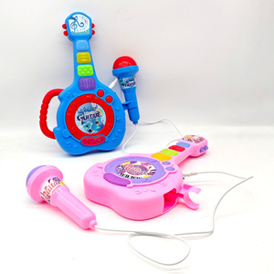 JOYSUN Speelgoed Kinderen STEM Educatief Speelgoed Mini Plastic Elektronische Gitaar Muziekspeelgoed met ABS Sensor 5 Scales - Product Image 1