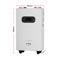 Système de stockage d'énergie solaire tout-en-un 10-20 kW 8,2 kWh avec batterie LiFePO4, chargeur MPPT 120A, alimentation de secours hybride pour réseau et situations d'urgence