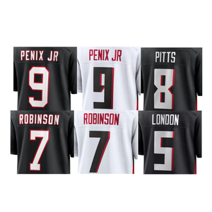 جيرسي كرة القدم الأمريكية الجديد المخيط 9 Penix Jr. 7 Robinson 5 Drake London 21 Deion Sanders 18 Kirk Cousins - Product Image 1