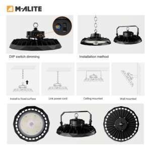 Projecteur Industriel UFO pour Grandes Hautesurs 100W/150W/200W Série IP67 Étanche en Aluminium Moulé Sous Pression Blanc Neutre 4100K Garantie 3 Ans - Product Image 5