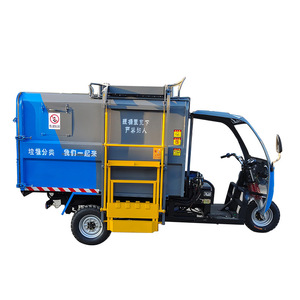 Vehículo de Limpieza Personalizado, Triciclo Sanitario Hidráulico con Cesta de Autodescarga y Autoinstalación - Product Image 5