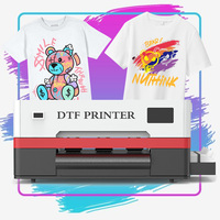 Imprimante à t-shirts automatique à grande vitesse A3 avec sublimation DTF, encre pigmentée large, caractéristiques neuves, dimension d'impression sur papier large