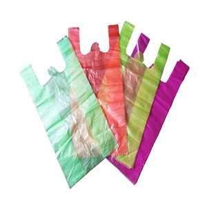 High Quality Factory Price Biodegradable Customized Multicolor Plastic T-shirt <b>Bag</b> for Shopping <b>Packing</b> - Product Image 2