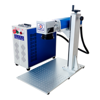 Mesin Pengukir Laser Mini DINKUM Grosir Tipe Terpisah Auto Focus Fiber Laser Marking Machine 0.001mm Akurasi Tinggi Berpendingin Udara