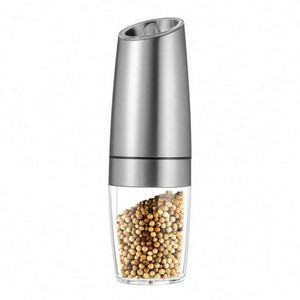 Battery Powered with LED <b>Light</b> Automatic Gravity Electric Mill Pepper and Salt Grinder - Product Image 4
