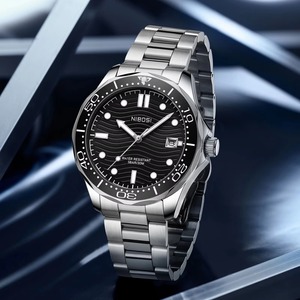 Drioshipping Logo personnalisable Montre à quartz de luxe pour hommes Bracelet classique en acier inoxydable de 18mm Style d'affaires antique à la mode - Product Image 1