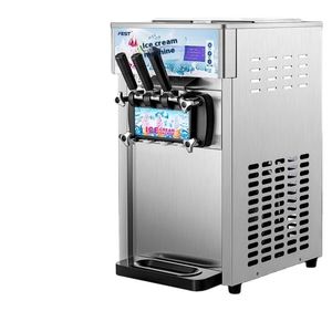 Máquina de helado suave de sobremesa de acero inoxidable 220V con componente central de motor de cono - Product Image 2