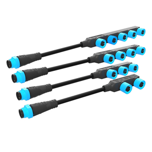 맞춤형 케이블 사출 커넥터 몰딩이 있는 M15 플러그 실외용 직렬 연결 <span class=keywords><strong>2</strong></span> 핀 F형 소켓 - Product Image 4