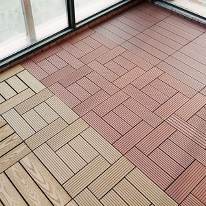 Incastro Base di plastica a scatto in piastrelle per WPC legno composito di plastica fai da te pavimenti da giardino - Product Image 6