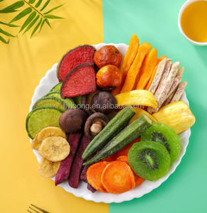 Croustilles de fruits et légumes mélangés frites sous vide, matériaux biologiques provenant d'agriculteurs locaux, collations saines pour enfants, OEM pris en charge, Chine - Product Image 1