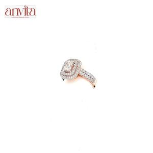 Anillo de Diamantes de Plata de Ley 925 de Diseño con Acabado en Oro de 10K, 14K y 18K, Joyería Fina Clásica, Regalo de Boda, Compromiso - Product Image 4