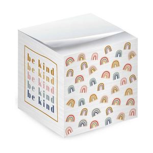 Bloc-notes adhésifs en papier, nouveau design, 500 feuilles avec support en bois, bloc-notes personnalisé avec logo d'entreprise, cadeaux de fin d'année - Product Image 2