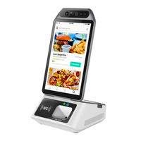 Terminal POS Todo en Uno para Pagos Faciales, Pantalla Táctil Capacitiva de 10.1 Pulgadas, Caja Registradora Android con Impresora, Escáner NFC QR, Teclado RK3566