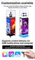 Tour d'affichage LED avec couvercle en acrylique détachable et colonne d'affichage numérique à 4 faces
