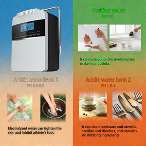 Machine à eau alcaline de technologie japonaise avec revêtement en platine, ioniseur d'eau alcaline à 8 plaques, machine à eau Kengen - Product Image 5