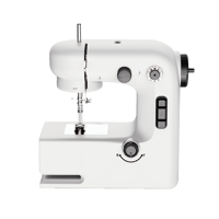 Batterie S6 4 * AA ou adaptateur cc 6V 800mA à deux vitesses de travail Mini Kits de Machine à coudre électrique