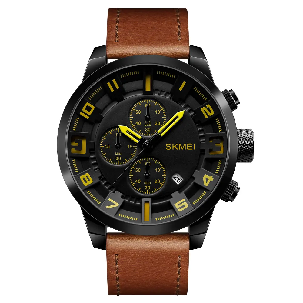 1309 skmei brand factory online shopping leather wrist mens luxury custom quartz watches