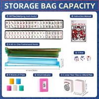 Sac de transport de voyage 3 pièces pour Mahjong de style américain, grande capacité, facile à transporter, lavable, léger et portable