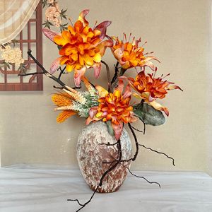 Fábrica de Flores Artificiales Meiyu Craft, Flores de Espuma para Decoración del Hogar, Decoración de Entrada, Accesorios de Fotografía, Rojo Oscuro, Naranja, Azul, Verde - Product Image 2