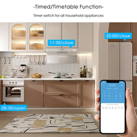 Prise intelligente Wi-Fi 3 broches AUS 10A à succès avec prise universelle, contrôle à distance par application et commande vocale Alexa/Google Assistant