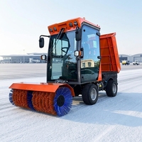 Souffleuse à neige puissante 4WD140 25HP, 1400 mm, multifonction, avec système de traction intégrale