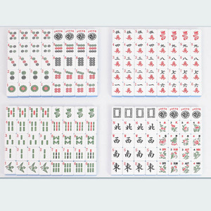 En Stock: Juego de Mahjong Americano de Lujo Personalizado, Moderno, de Acrílico Azul y Cristal, 166 Fichas, Plegable, para <span class=keywords><strong>Ajedrez</strong></span>/Cartas, Regalo para el Hogar - Product Image 5