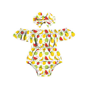 2LLY-136 Mono de Verano sin Mangas con Hombros Descubiertos y Volantes Florales para Bebés Recién Nacidas - Product Image 5