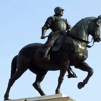 Sculpture de chevalier médiéval en bronze, taille personnalisée, pour jardin extérieur, impression numérique, couleurs personnalisées, finition polie, art sur mesure