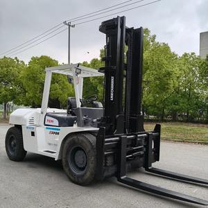 10トンTCMディーゼルフォークリフト、安定した構造、強力な揚力で重工業向け、10トンディーゼルフォークリフト中古TCMブランド - Product Image 4
