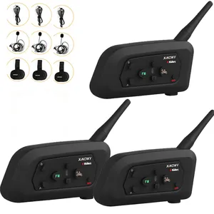 XiNOWY V4C Football Referee Intercom Headset 1200M Full Duplex Bluetooth Headphone Soccer Conference Interphone for 3 Users