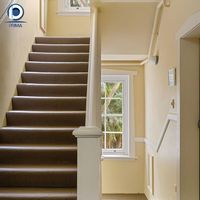 Kit d'escalier extérieur en acier de type Z haut de gamme, sur mesure, avec marches en métal noir thermolaqué pour escalier commercial extérieur