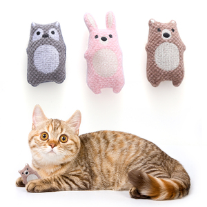 Mainan Kucing Boneka Kelinci Lembut dengan Catnip untuk Hewan Peliharaan, Mainan Kucing Lucu untuk Mengasah Gigi Anak Kucing, Boneka Kucing dari Bahan Plush - Product Image 4