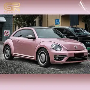 Matte Diamond Sands Pink Vinyl Wrap Film Automobiles Car Wrapping Stickers With Air Free Bubble