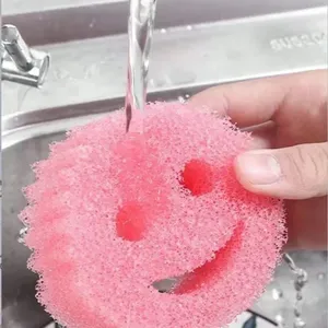 Esponja Limpiadora de Doble Textura con Diseño Sonriente, en Variante Resistente para Cocina y Baño, Anti-Manchas y Anti-Olores, Venta al Por Mayor - Product Image 6