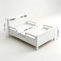 Lit plateforme multifonctionnel en bois massif, moderne, écologique, durable, confortable, avec rangement, taille double, pour chambre à coucher