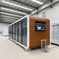 XWER Luxury Apple Cabin Maisonnette Modulaire Préfabriquée 20ft/40ft avec Salle de Bain pour Hôtels & Resorts Glamping