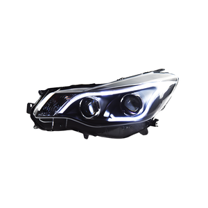 Alta calidad para Subaru <span class=keywords><strong>Impreza</strong></span> <span class=keywords><strong>XV</strong></span> 2012-2017, actualización de luz delantera de coche, montaje de lente bifocal, LED, faro automático, los mejores accesorios - Product Image 1