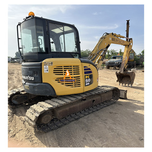 Pelle d'occasion Komatsu PC50, Komatsu PC50MR PC50MR-3 PC55 PC40 PC35 avec chenille en caoutchouc, mini escavadora Komatsu - Product Image 1