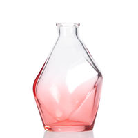 Salle de fleurs en céramique décorative de luxe 200ml pour diffuseur de roseaux bouteilles en verre transparent quantité minimale de commande 100 pièces
